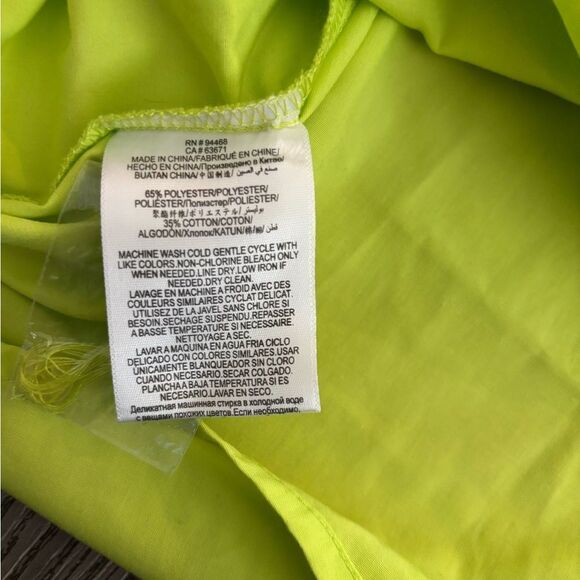 BCBG New York Women's Long Sleeve Surplice Neck Faux Wrap Mini Shirt Dress - Picture 4 of 8